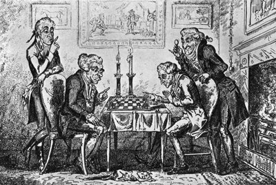 Una partida de ajedrez de George Cruikshank