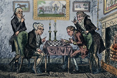 Una partida de ajedrez, 1948 de George Cruikshank