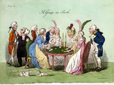 Un Grupo en Bath, 1796 de George Cruikshank