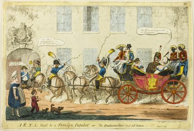 Una visita R-Y-L a una capital extranjera de George Cruikshank