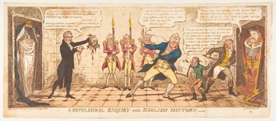 Una investigación sepulcral en la historia inglesa de George Cruikshank