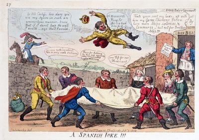 Una broma española, 1808 de George Cruikshank