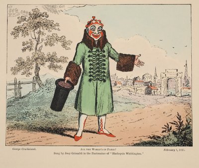 ¡Todos los Mundos en París!, pub. 1815 de George Cruikshank