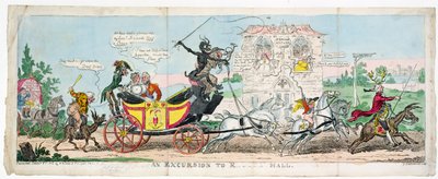 Una excursión a R.... Hall de George Cruikshank