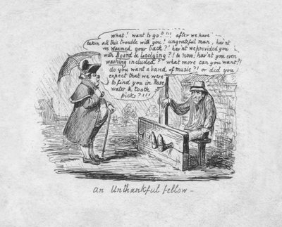 Un tipo desagradecido de George Cruikshank