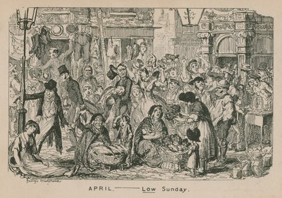 Abril - domingo bajo de George Cruikshank