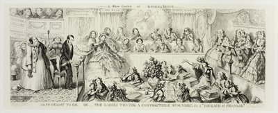 As It Ought to Be or The Ladies Trying a Contemptible Scoundrel for a "Breach of Promise" de los grabados en acero de George Cruikshank para The Comic Almanacks: 1835-1853 de George Cruikshank