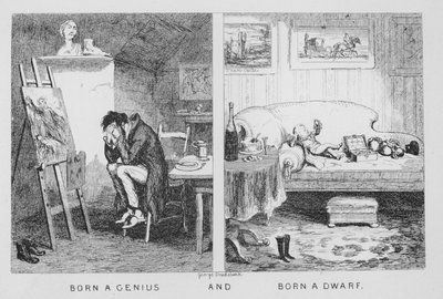 Nacido un Genio, y, Nacido un Enano de George Cruikshank