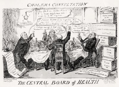 Consulta sobre el cólera en la Junta Central de Salud, publicada el 27 de febrero de 1832 de George Cruikshank