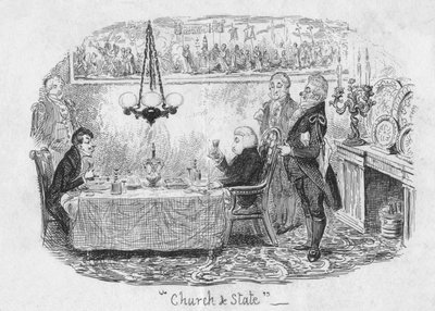 Iglesia y Estado de George Cruikshank