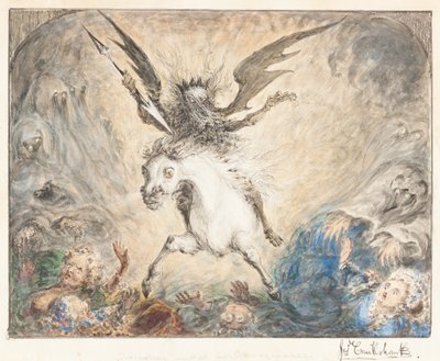 "Crinolina" - y las Consecuencias [recto] de George Cruikshank