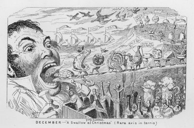 Diciembre, Una golondrina en Navidad de George Cruikshank