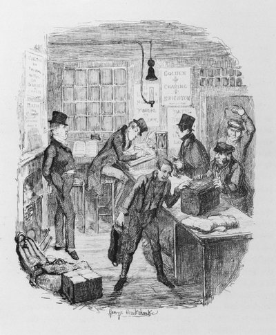 Primeros Coches, c.1836 de George Cruikshank