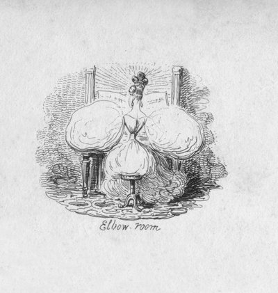 Espacio para el codo, 1829 de George Cruikshank