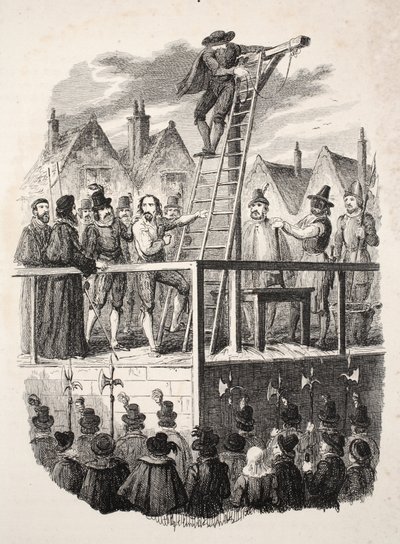 Ejecución de Guy Fawkes de George Cruikshank