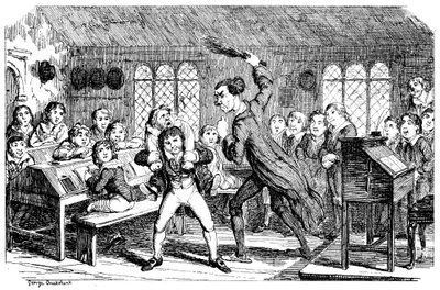Febrero - Tiempo de cortar, 1839 de George Cruikshank