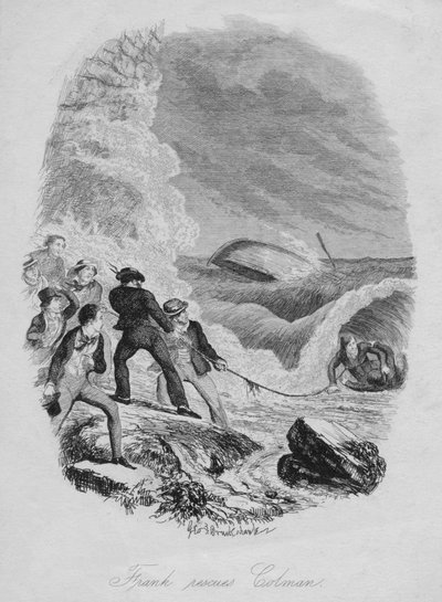 Frank rescata a Colman, c. 1850 de George Cruikshank