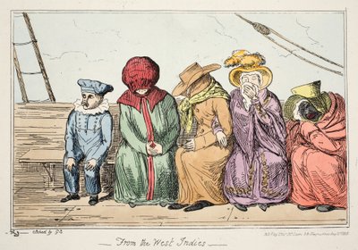 Desde las Indias Occidentales, pub. 1835 de George Cruikshank