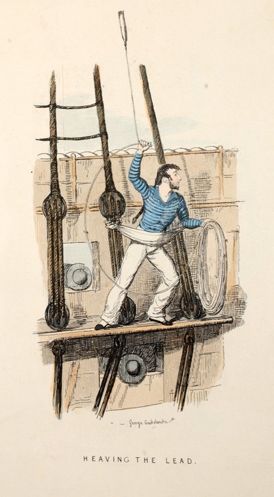 Echando el Plomo, pub. c.1841 de George Cruikshank
