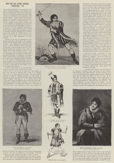 Cómo los viejos actores vestían a Shakespeare de George Cruikshank