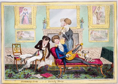 Colibríes, o un trío elegante de George Cruikshank