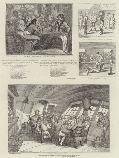 Arte humorístico en la Exposición Naval Real de George Cruikshank