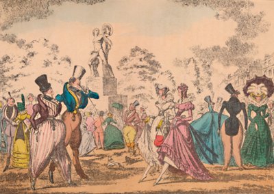 Hyde Park Corner en 1822, c1870 de George Cruikshank