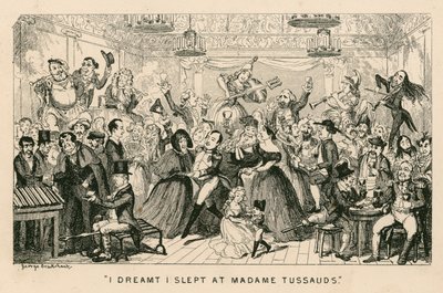 Soñé que dormía en el Museo de Madame Tussauds de George Cruikshank