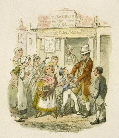 Ilustración para "Oliver Twist" de George Cruikshank