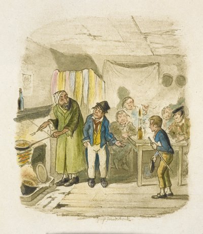Ilustración para "Oliver Twist" de George Cruikshank