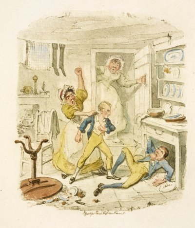 Ilustración para "Oliver Twist" de George Cruikshank