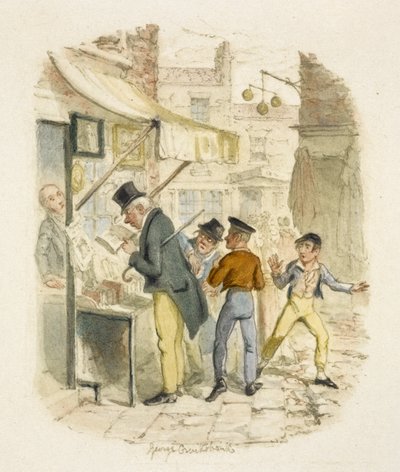 Ilustración para "Oliver Twist" de George Cruikshank