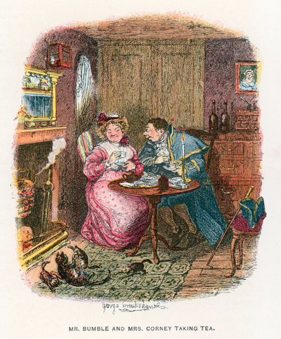 Ilustración para Oliver Twist de George Cruikshank