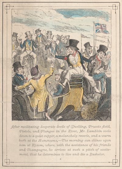 Ilustraciones del Sr. Lambkin, lámina 8 de George Cruikshank