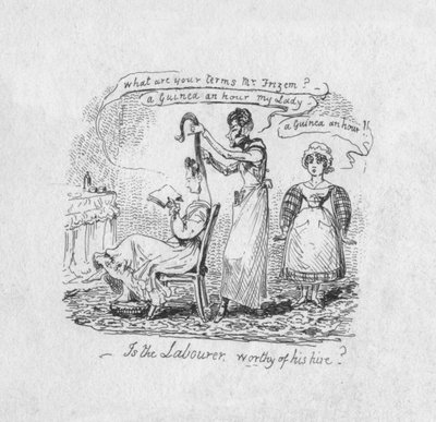 ¿Es el trabajador digno de su salario?, 1829 de George Cruikshank