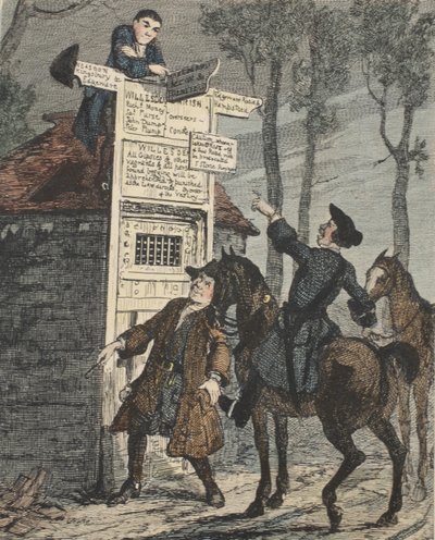 Jack Sheppard escapa de la jaula de prisioneros, ilustración de Jack Sheppard: Una Novela de William Harrison Ainsworth, publicada 1839 de George Cruikshank