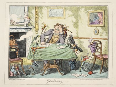Celos, pub. 1835 de George Cruikshank