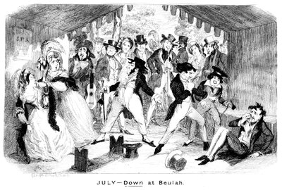Julio - Abajo en Beulah, c1840s de George Cruikshank