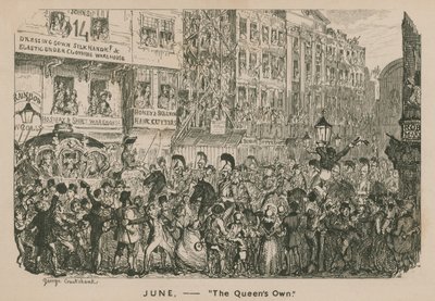Junio - La propia reina de George Cruikshank