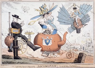 Locomoción, Londres, c. 1820 de George Cruikshank