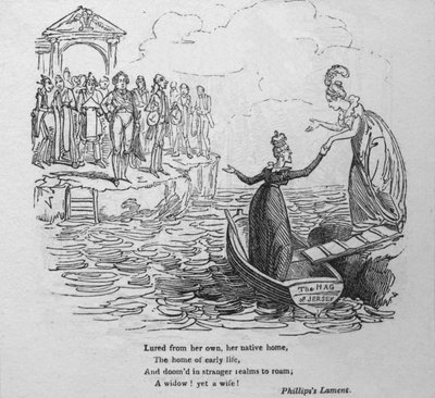 Atraída de su propio, su hogar natal..., c1820 de George Cruikshank