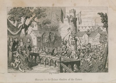 Máscara en el Jardín del Palacio de la Torre de George Cruikshank
