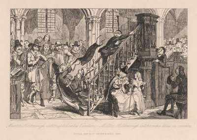 El señor Holdenough interrumpido en su vocación de George Cruikshank