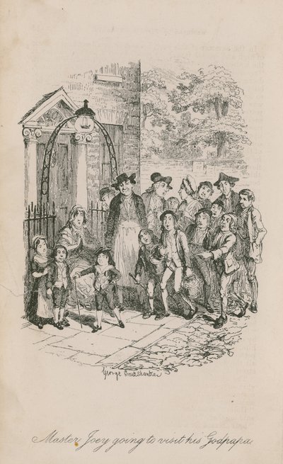 El Maestro Joey va a visitar a su Padrino de George Cruikshank