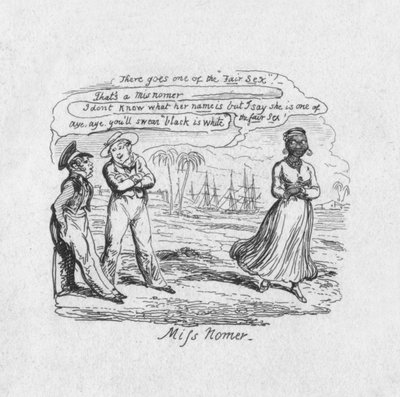 Miss Nomer, 1829 de George Cruikshank
