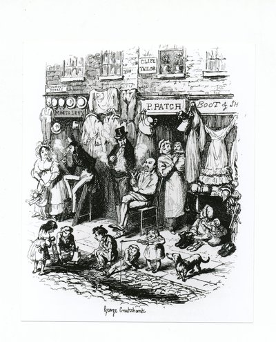 Calle Monmouth de George Cruikshank