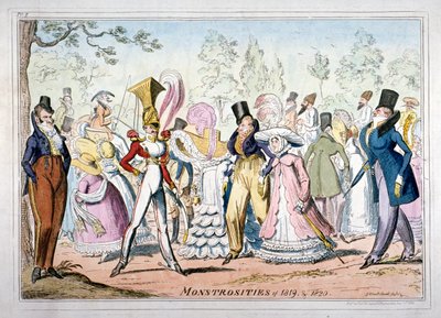 Monstruosidades de 1819 y 1820, 1835 de George Cruikshank