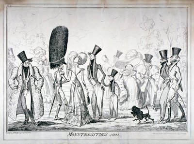 Monstruosidades de 1821 de George Cruikshank