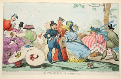 Monstruosidades de 1825 y 6, pub. 1835 de George Cruikshank