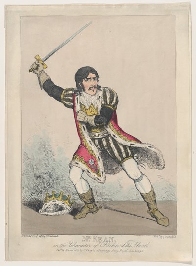 Sr. Kean en el Personaje de Ricardo III, c. 1814 de George Cruikshank